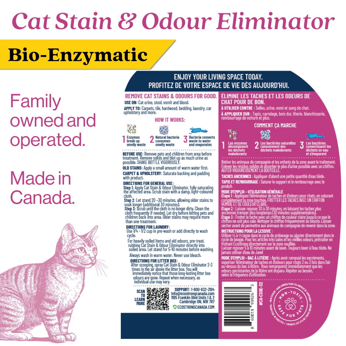 EcoStrong Cat Stain and Odor Eliminator 32 oz #size_32-oz-sprayer