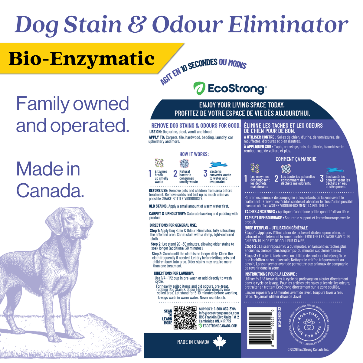 EcoStrong Dog Stain and Odor Eliminator 32 oz #size_32-oz-sprayer