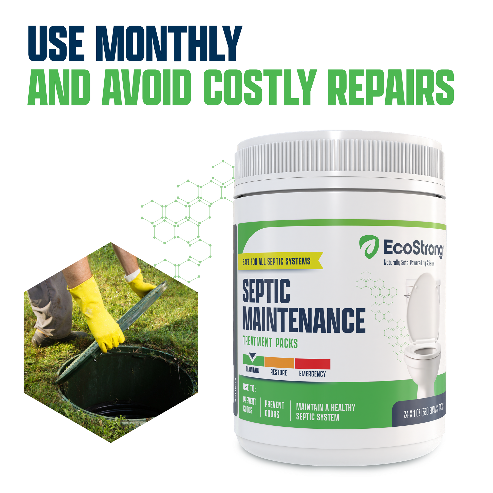 EcoStrong Septic Tank Treatment Packs#size_24-x-1-oz-packs