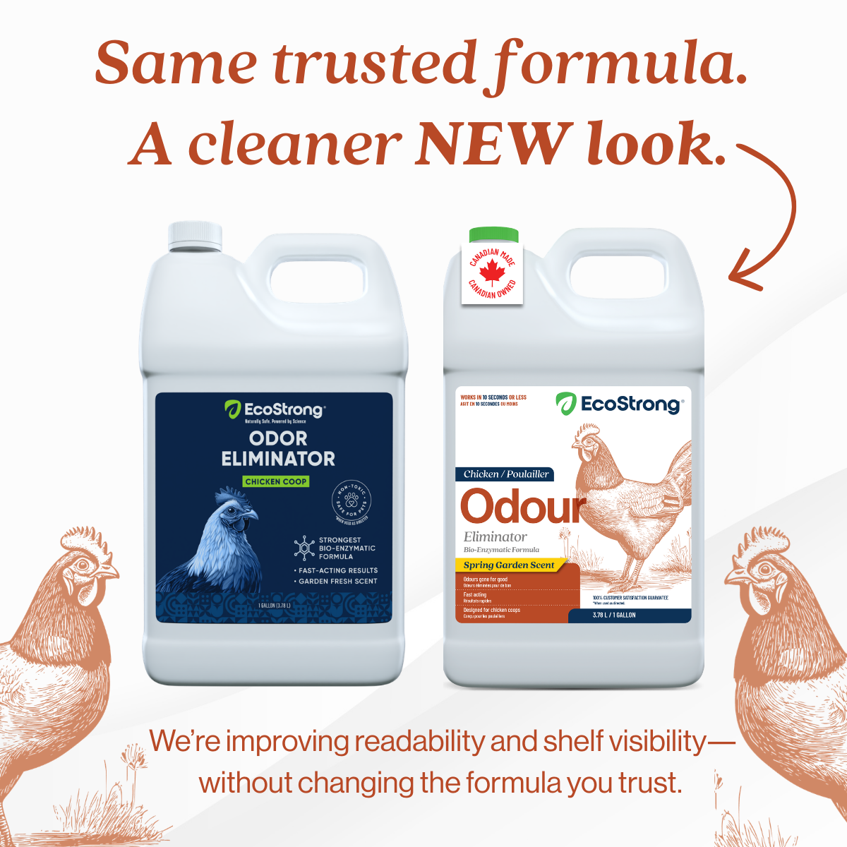EcoStrong Chicken Coop Odor Eliminator 1 Gallon #size_1-gallon-jug