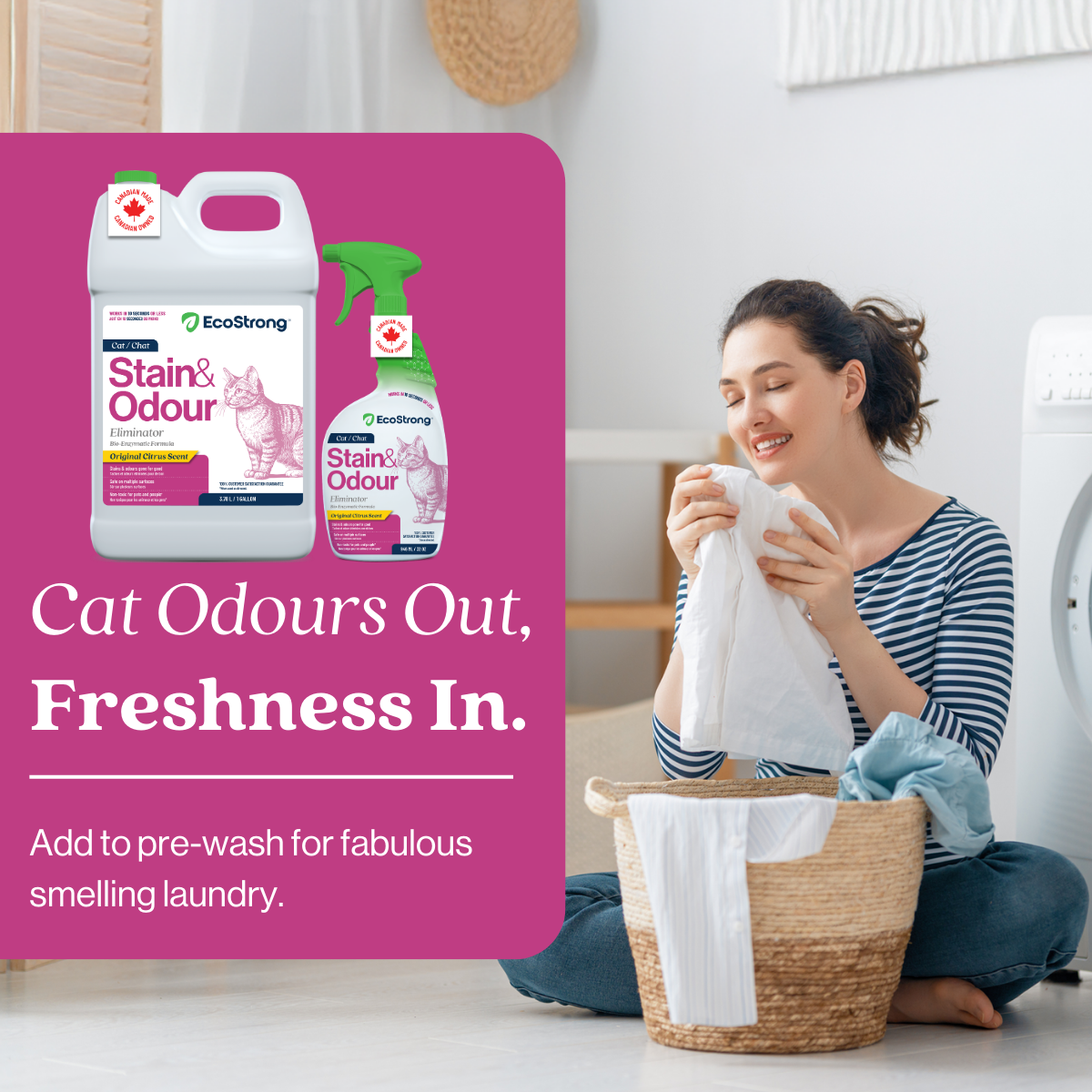 EcoStrong Cat Stain and Odor Eliminator 1 gallon #size_32-oz-sprayer-bottle-and-1-gallon-refill