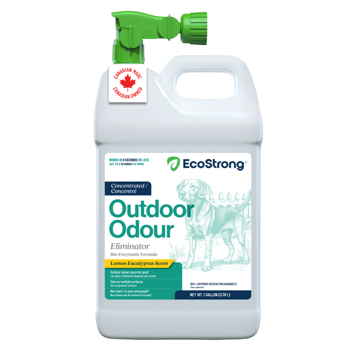 EcoStrong Outdoor Odor Eliminator 1 gallon sprayer #size_1-gallon-jug-and-hose-end-sprayer